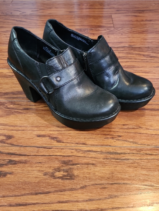 Born Shoes - Born Leather Dollie Platform Clog